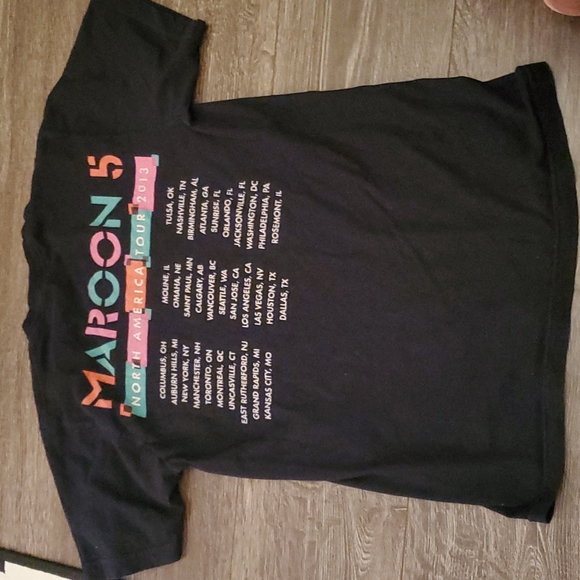 Maroon 5 North America Tour 2013 Tshirt SMALL - Picture 5 of 5